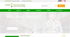 Desktop Screenshot of capitalelectricalsupply.com