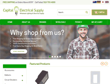 Tablet Screenshot of capitalelectricalsupply.com